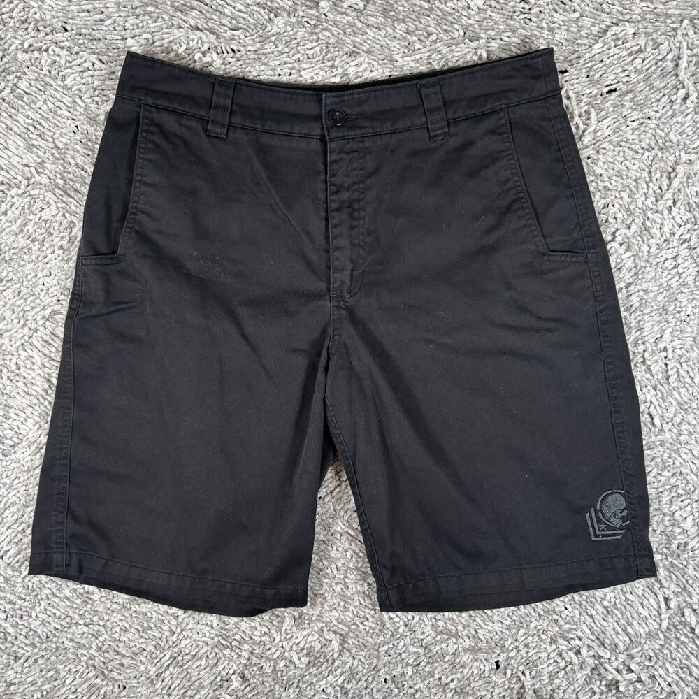 Metal Mulisha Ocotillo Walk Short Mens 34 Black Preppy Embroidered Grunge Y2K